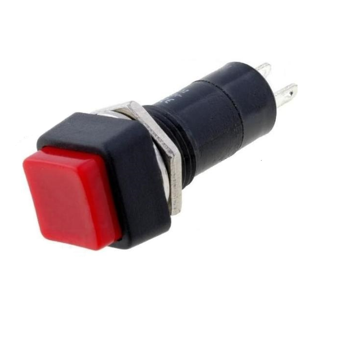 SWITCH CUADRADO ROJO TIPO PULS