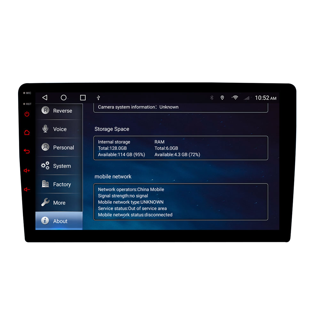 RADIO ANDROID 8GB 128 RAM CÁMARA 360°